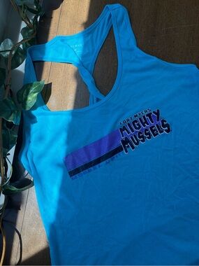 Fort Myers Mighty Mussels Tank Top Women’s Small Boxercraft Racerback Blue